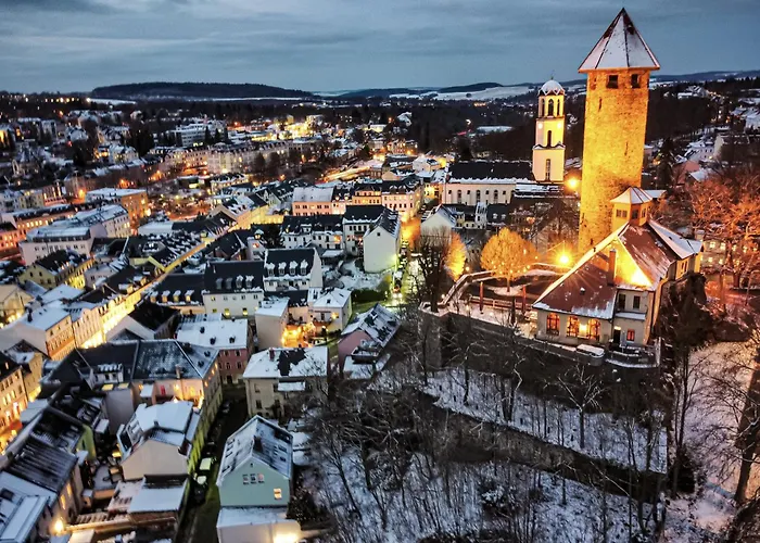 5 Sterne Schlossplatz - Sachsen Vogtland Erzgebirge 6 Personen 3 Sz Sauna Kamin * Auerbach (Vogtland)